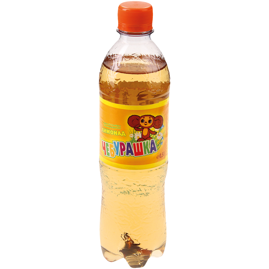 Kohlensäurehaltiges Erfrischungsgetränk "Limonad Cheburashka"