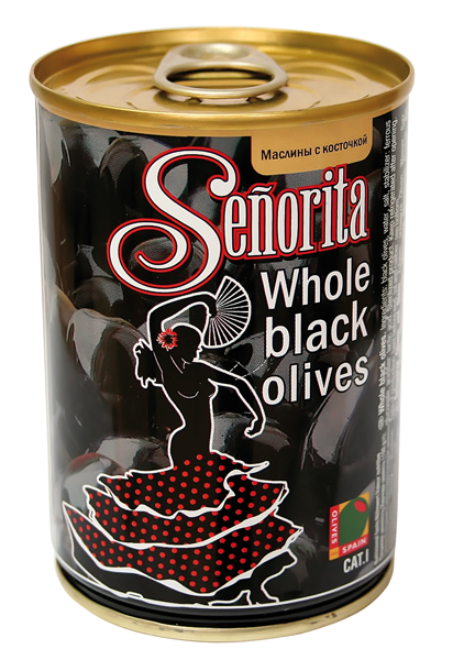 Olives noires "Senorita" avec noyau