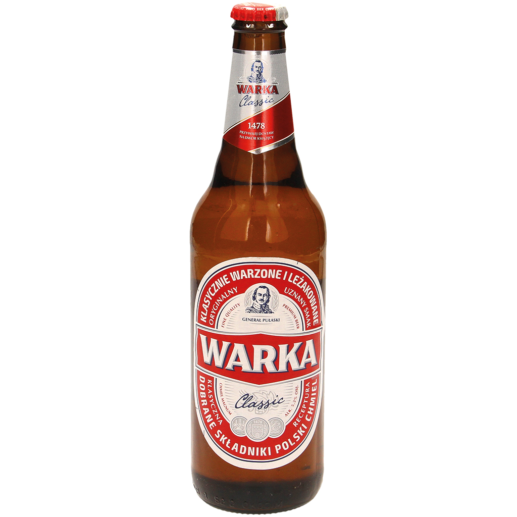 Bier "Warka Classic" 5,2% vol.