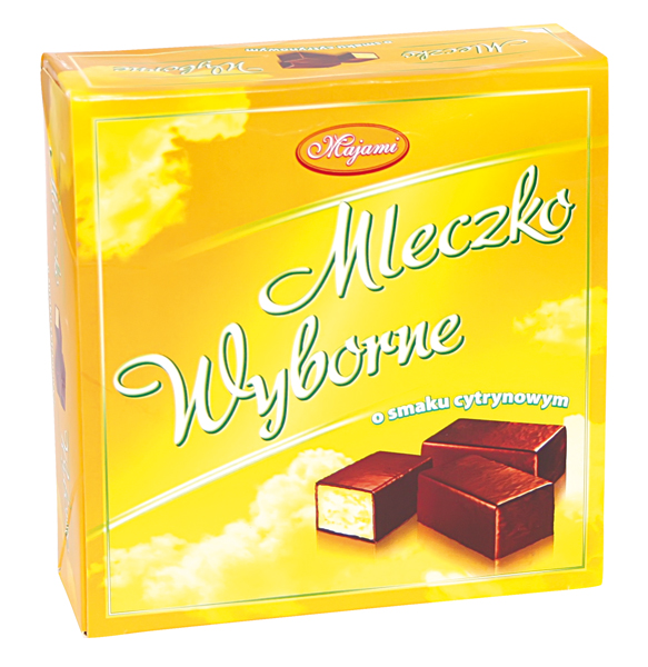 Konfekt "Mleczko Wyborne" mit Zitronengeschmack