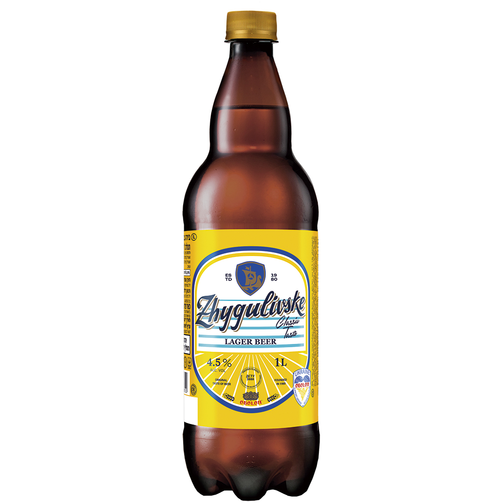 Bier "Zhygulivske" hell, pasteurisiert, 4,5% vol.