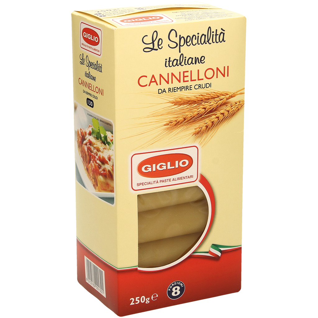 "Cannelloni" Pâtes de semoule de blé dur
