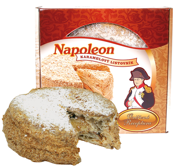 Torte "Napoleon" mit Cremefüllung – gezuckerte Kondensmilchgeschmack