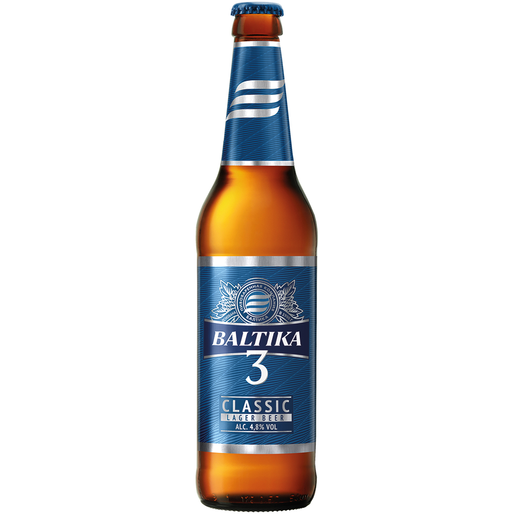 Pivo "Baltika" br. 3, vol. 4,8%
