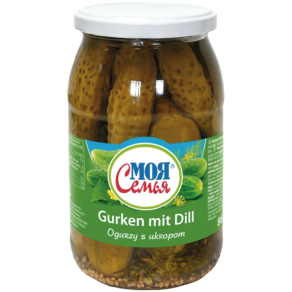 "MOJA SEMJA" Eingelegte Gurken mit Dill.