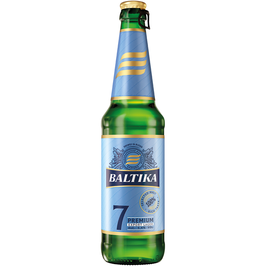 Export Lager Bier "Baltika Premium" Nr.7, 5,4% vol.