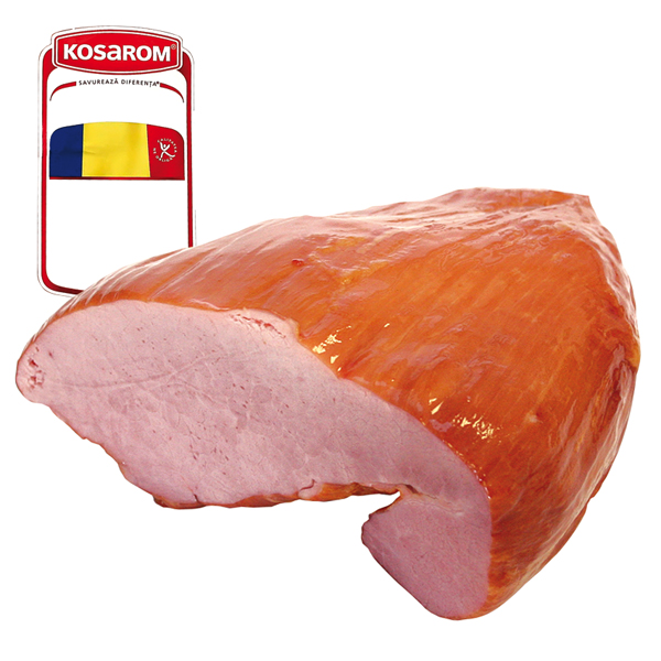 "Pastrama Kosarom" Pökelfleisch gekocht und geräuchert, mit Schweinekollagen und Fleischaroma