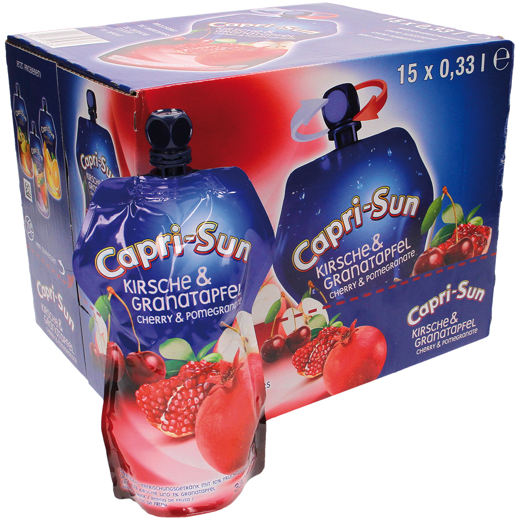 Fruchtgetränk Capri-Sun "Kirsche-Granatapfel" mit 10% Fruchtgehalt
