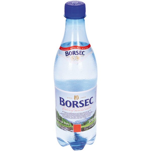 Naturliches Mineralwasser "Borsec" mit Kohlensäure
