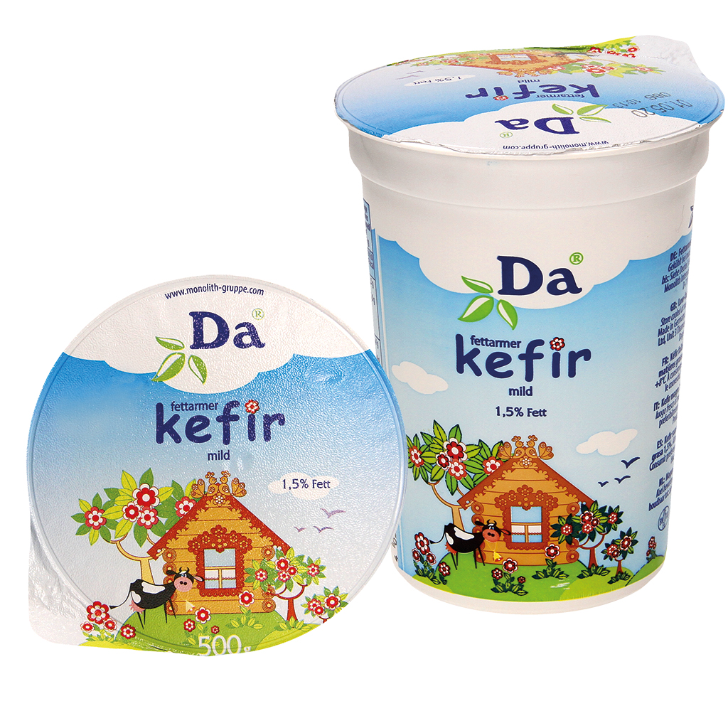 Fettarmer Kefir mild "Da" 1,5 % Fett