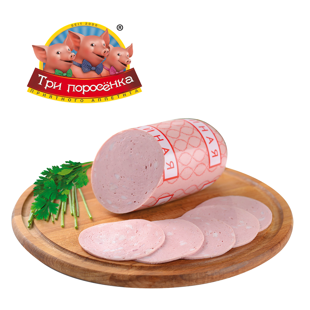 Fleischwurst "Tschainaja" einfach mit Speckeinlage, Trinkwasser und Kartoffelstärke