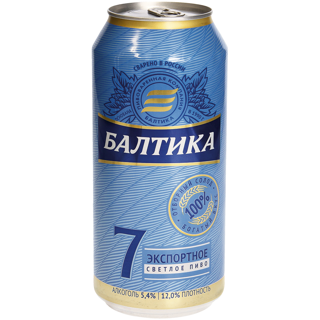 Premium Helles Bier "Baltika Export Nr. 7", 5,4% vol.