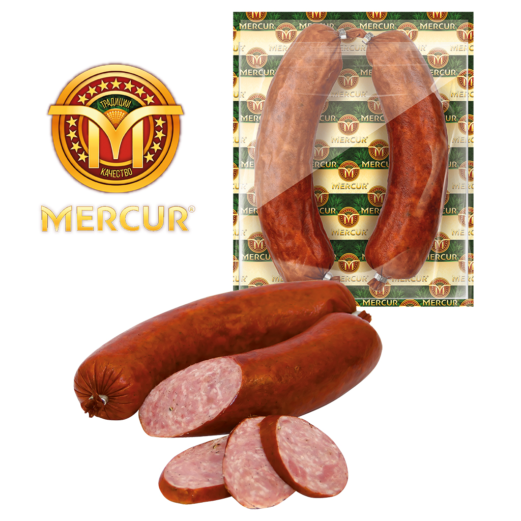 Krakauer pikant Mercur "Kolbasa Otbornaja", geräuchert