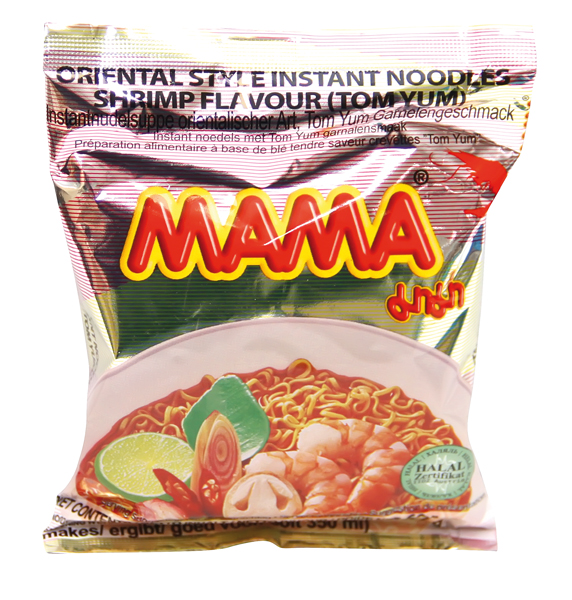 Instantnudeln mit Garnelen-Geschmack "MAMA"