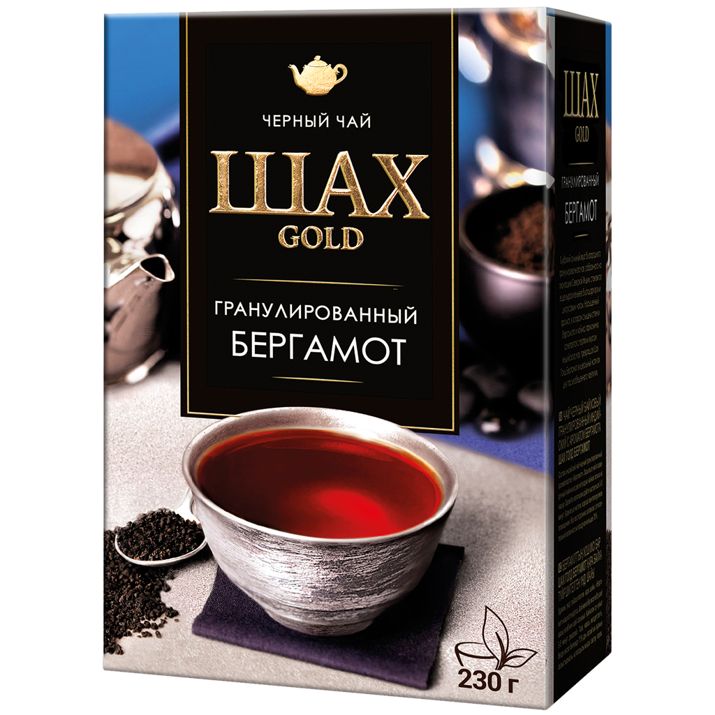 Schwarzer Tee "Shah Gold Bergamot", granuliert, aromatisiert- Bergamotte