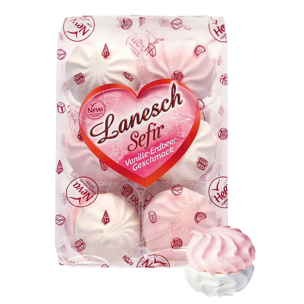 Schaumzuckerware "Lanesch" mit Vanille-Erdbeer-Geschmack