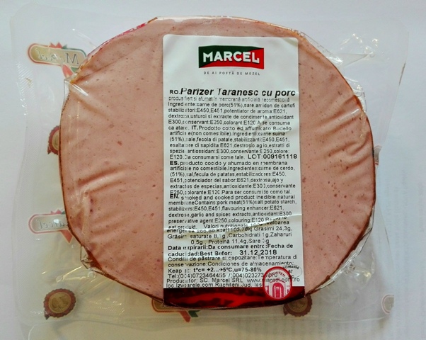 Gekochte Schweinewurst "Parizer de porc"