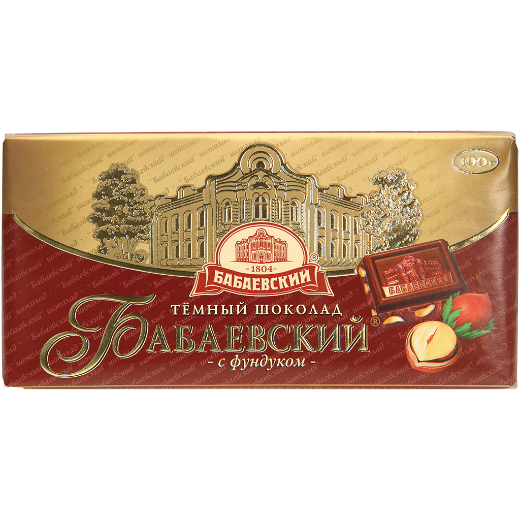 Schokolade "Babaevskij" mit Haselnüssen