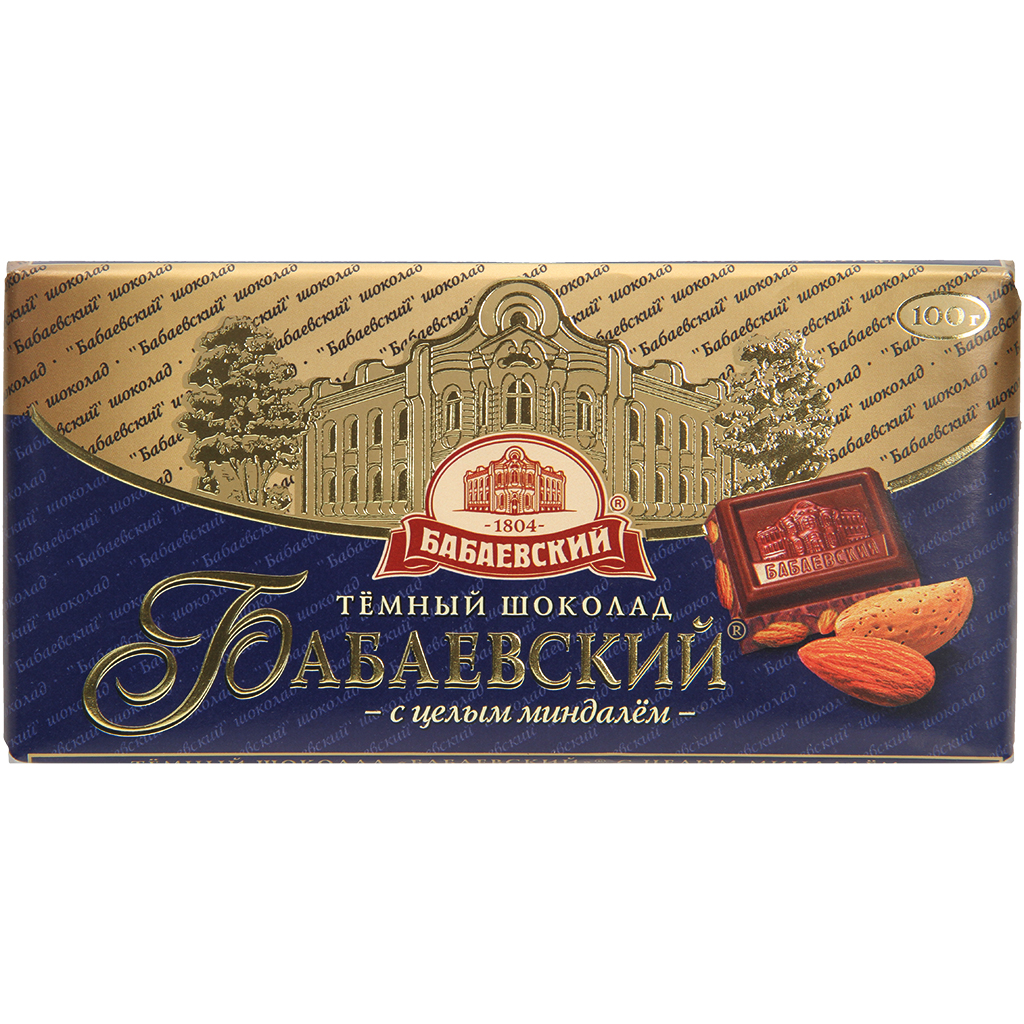 Schokolade "Babaevskij" mit ganzen Mandeln
