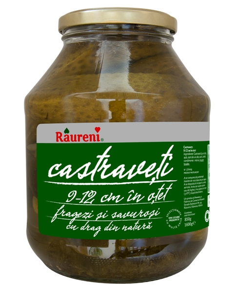 Eingelegte Gurken in Essig "Castraveti (9-12cm)".