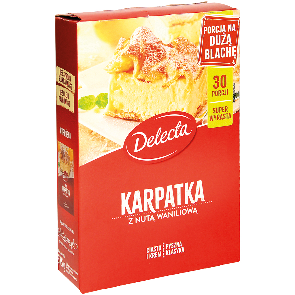 Backmischung für polnischen "Karpatka"-Kuchen