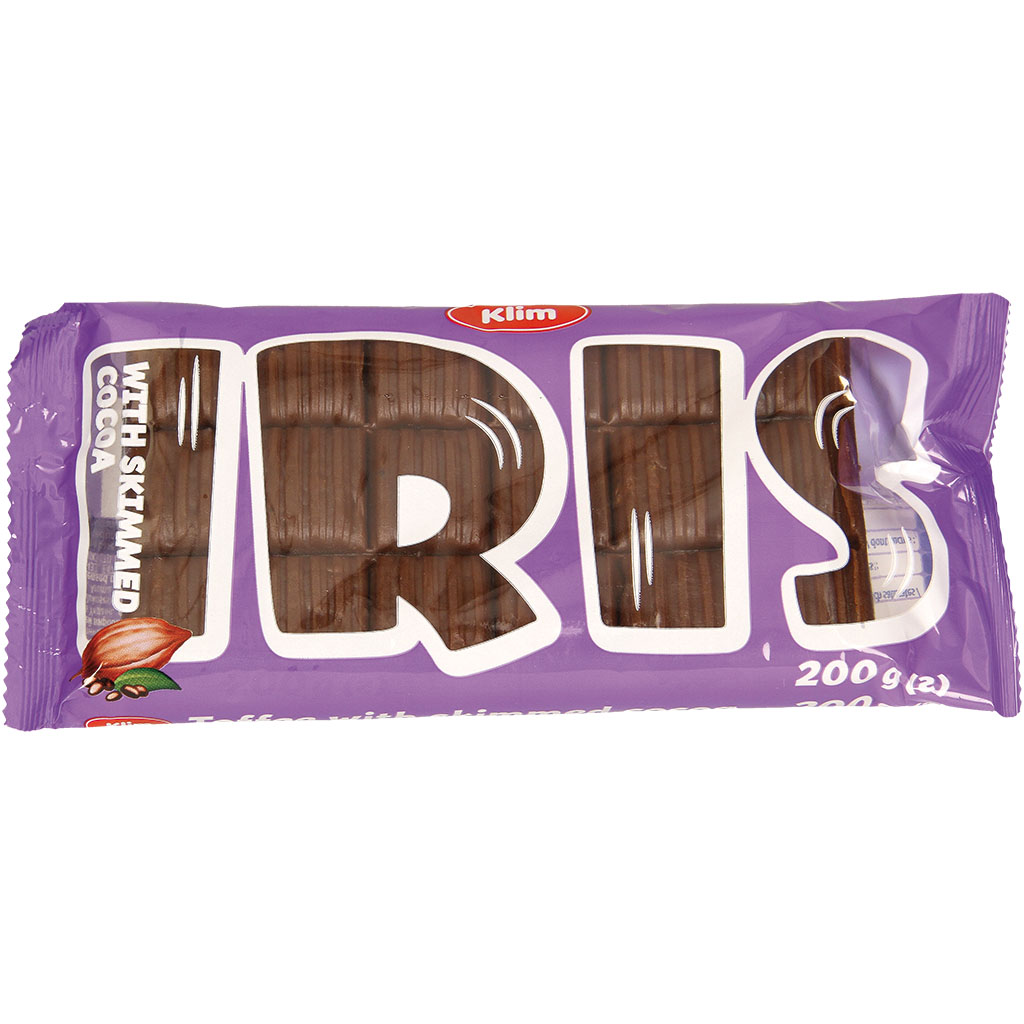 Weichkaramellen "Iris" mit fettarmen Kakao