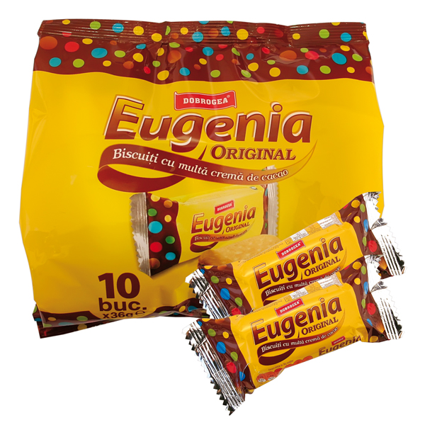 Petits fours de biscuit "Ievgeniia" à la crème chocolat 10x36g