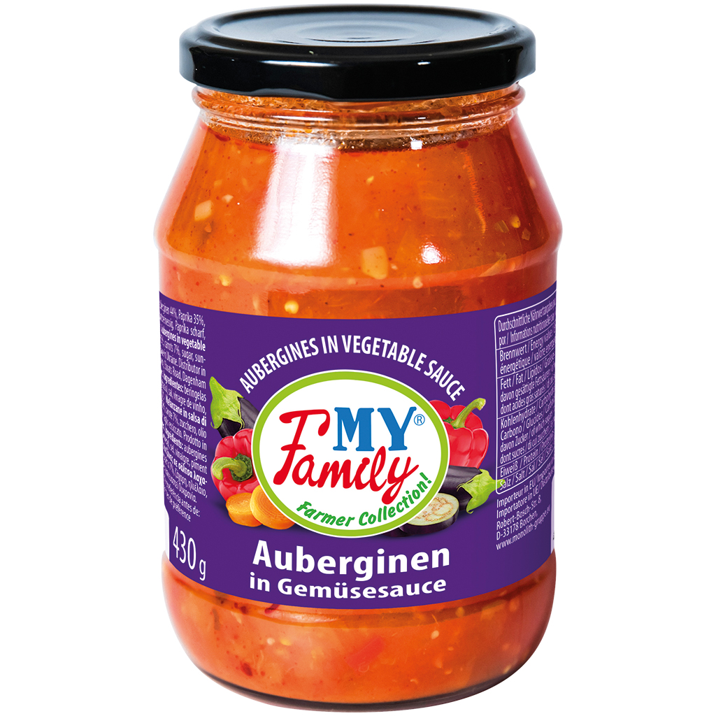 Auberginen in Gemüsesauce