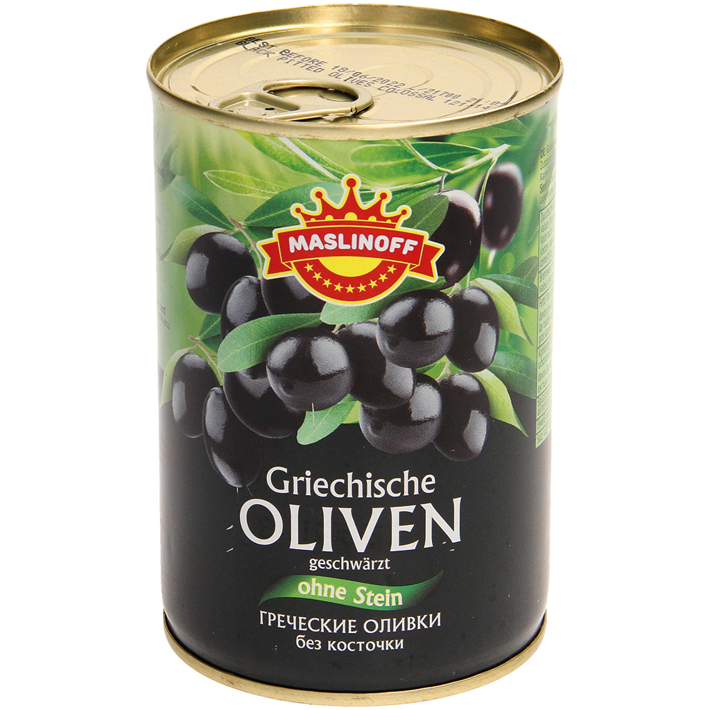 Griechische Oliven ohne Stein, geschwaerzt