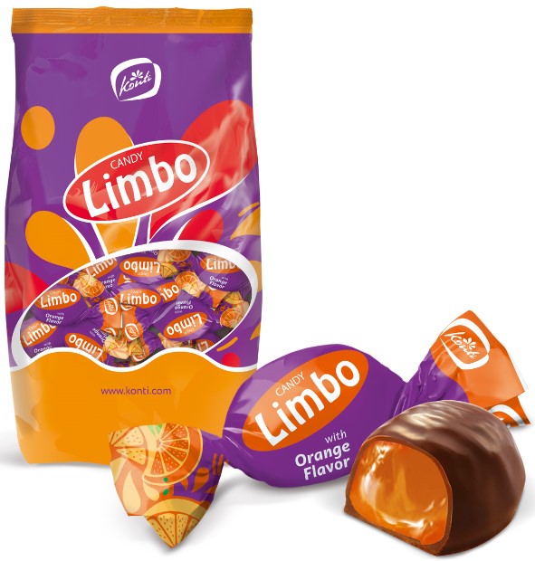 Gelee-Konfekt "LIMBO" mit Orangengeschmack in kakaohaltiger Fettglasur 22% / lose