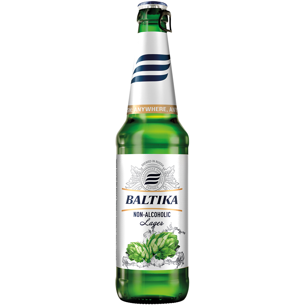 Alkoholfrei Lagerbier "Baltika" Nr.0, 0,5% vol.
