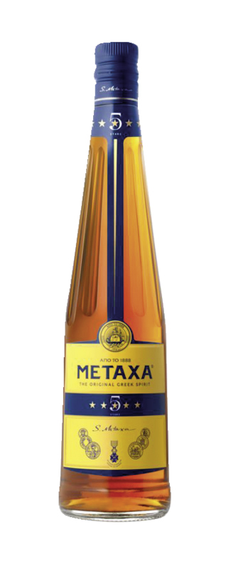 Griechische Spirituose "Metaxa" 5 Stern, 38% vol.
