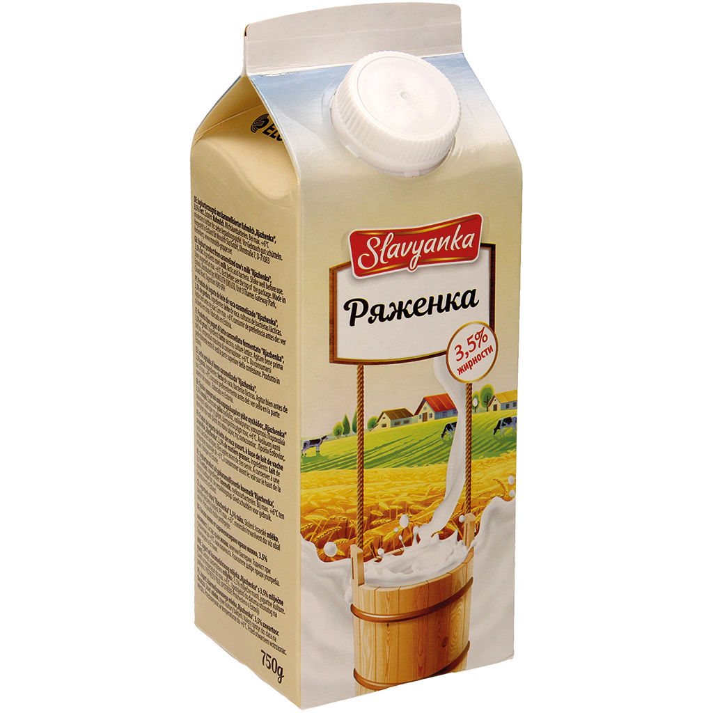 Produit de iogurte de leite de vaca yaourt, à base de lait de vache caramélisé "Rjazhenka", 3,5% de matière grasses