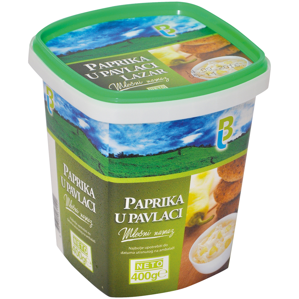 Brotaufstrich aus saurer Sahne mit Paprika, waermebehandelt, 30% Fett