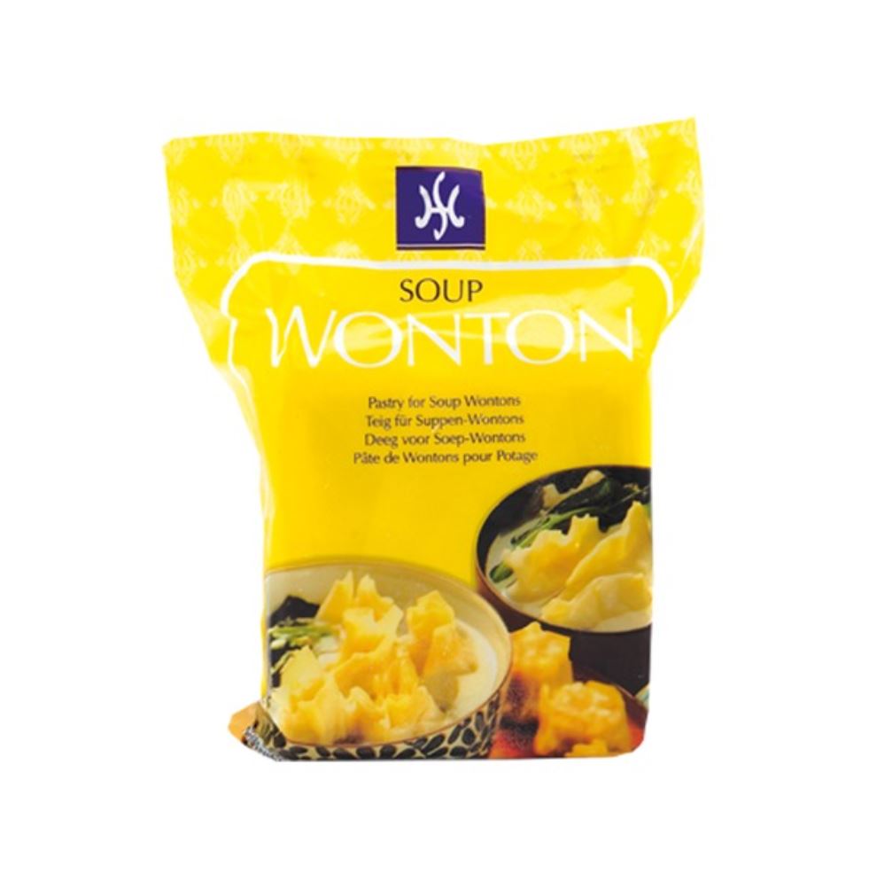 Teigblätter für Suppen-Wontons, tiefgefroren