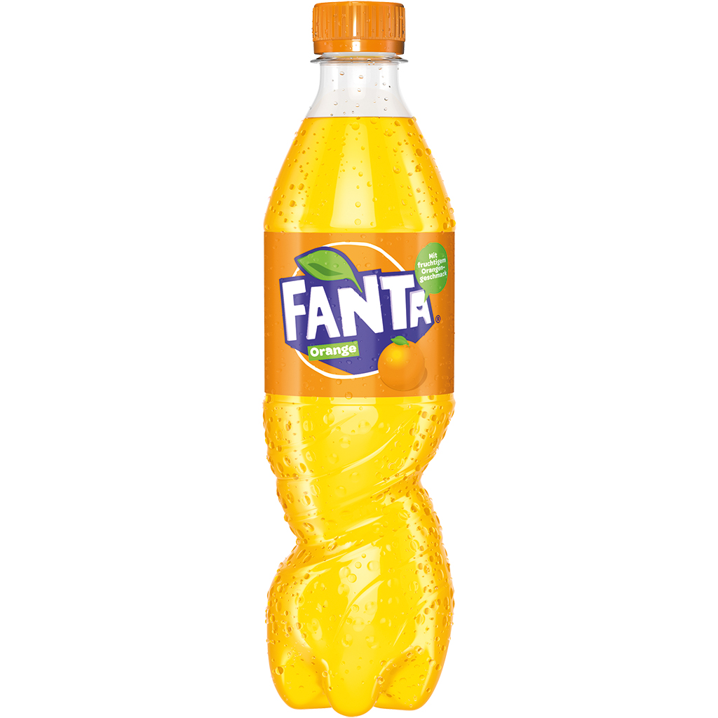 Erfrischungsgetränk "Fanta Orange" mit Orangengeschmack