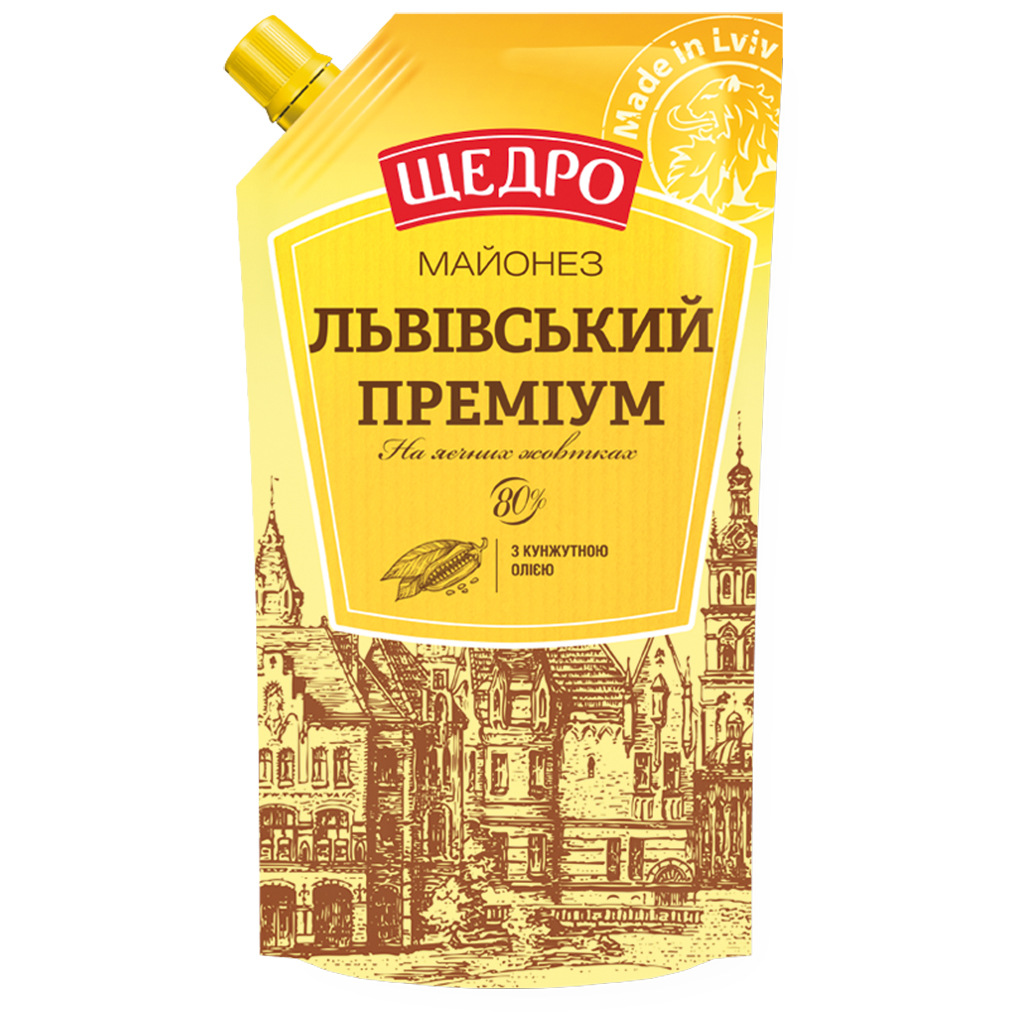Salatmayonnayse "Lvovskij Premium" 80% Fettgehalt