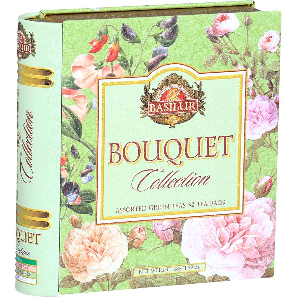 Teemischung "Basilur Bouquet Collection" aus 4 Sorten Grüner Tee