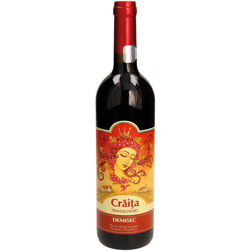 Wein aus Rumänien "Craita Transilvaniei", rot. Halbtrocken. 12,5%