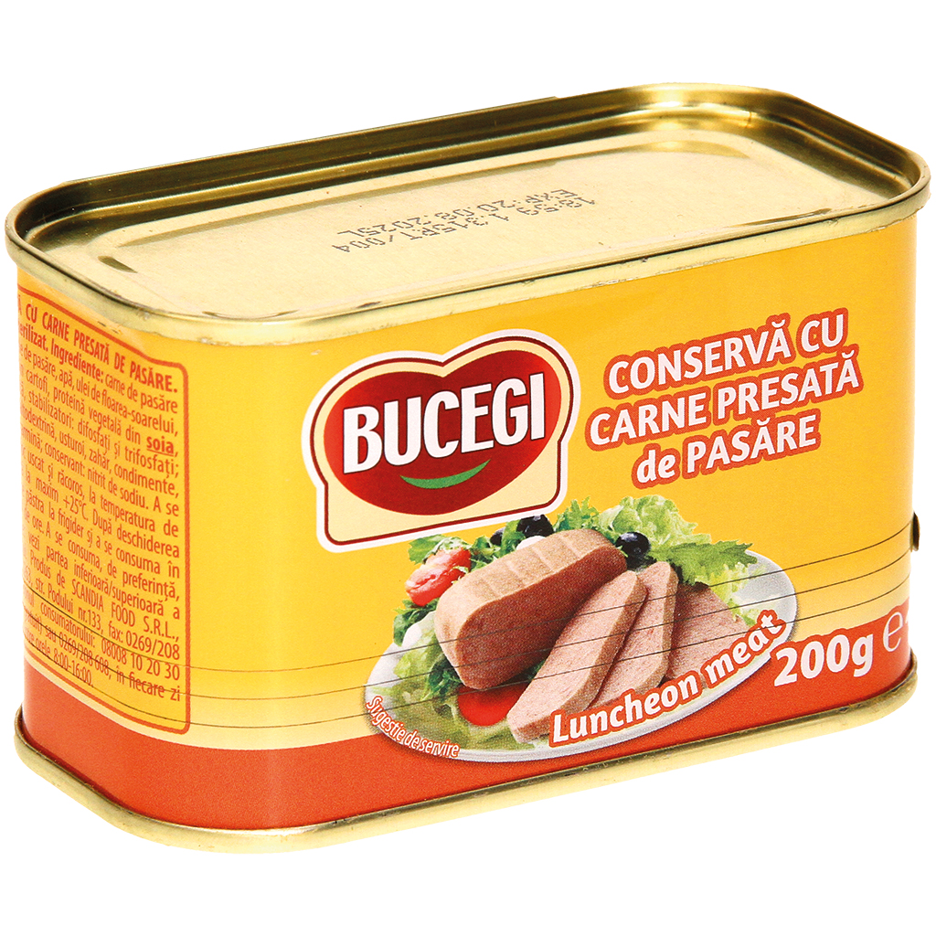 Geflügelbrühwurst mit Sojaeiweiß und Kartoffelstärke "Bucegi"