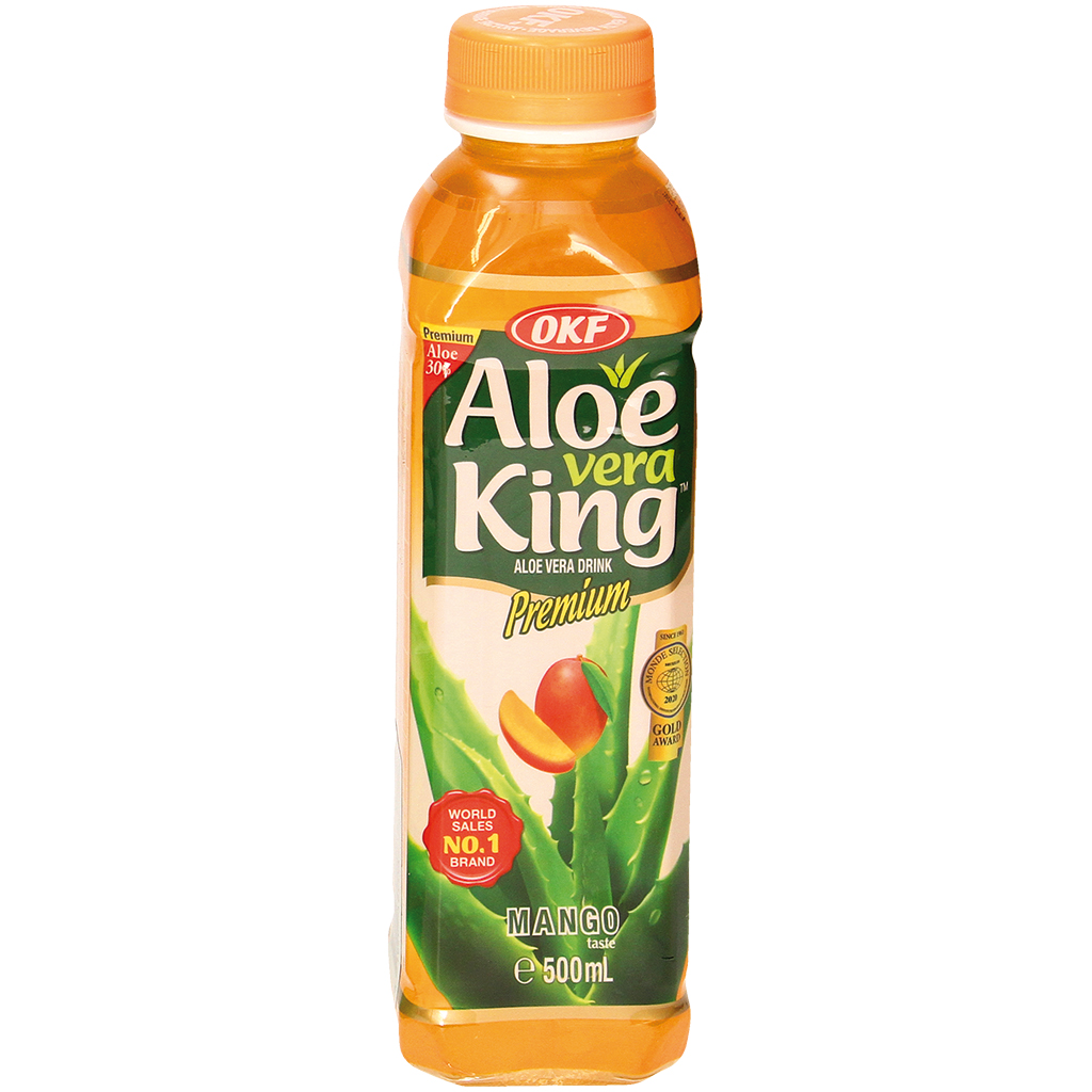 Aloe Vera Getränk mit Mangogeschmack