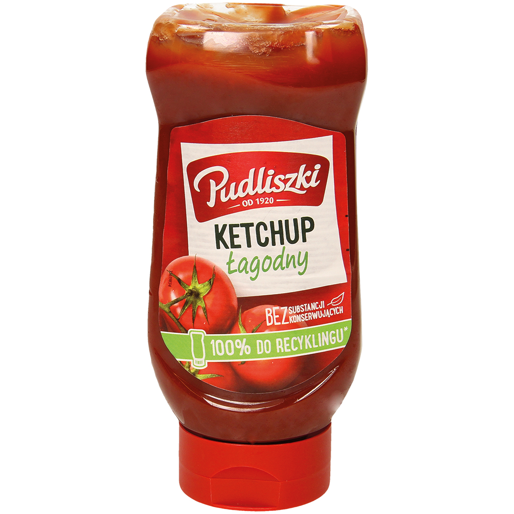 Milder Tomatenketchup. Pasteurisiertes Produkt.