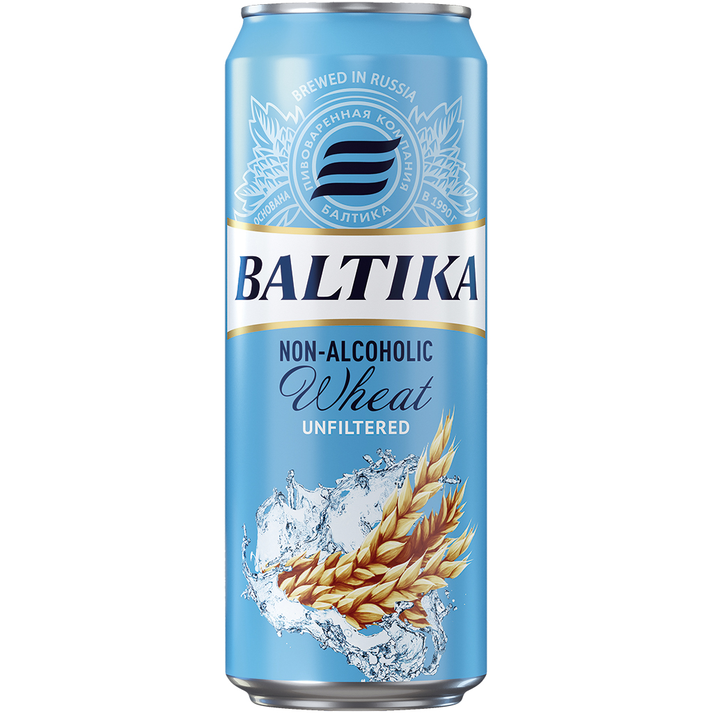 Baltika "Weizen" Biergetränk naturtrüb, aromatisiert, alkoholfrei, 0,5 % vol.