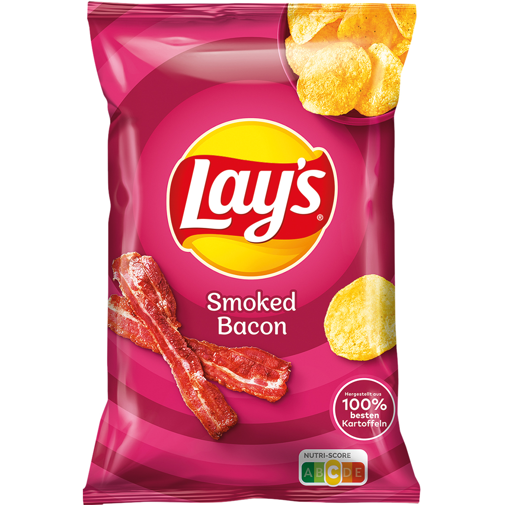Kartoffelchips "Lays Smoked Bacon" mit Rauchschinken-Geschmack