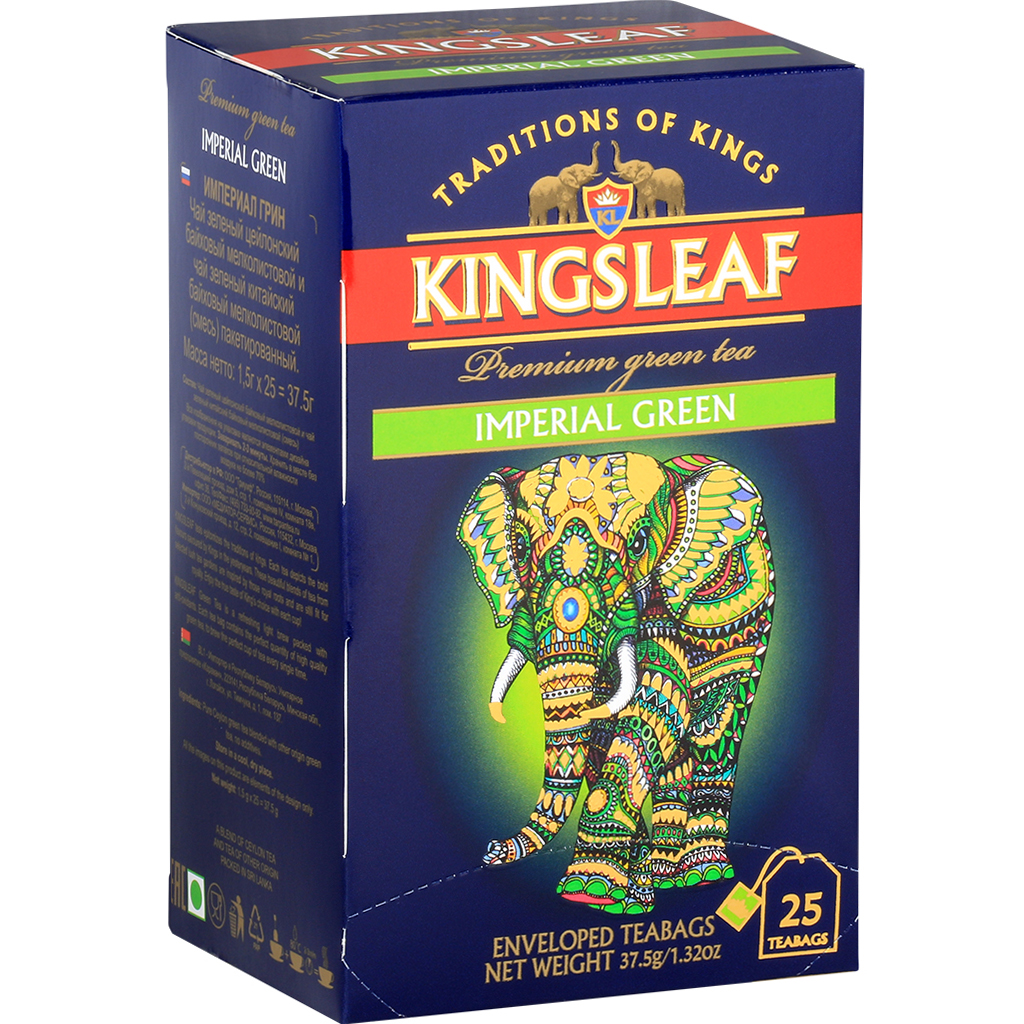 "Kingsleaf Imperial Green" Teemischung aus Grünem Ceylon- und Grüntee