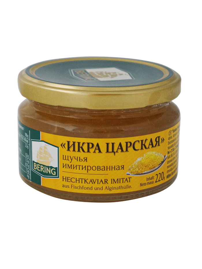 Tsarskaya Hechtkaviar - Imitat aus Fischfond und Alginathülle