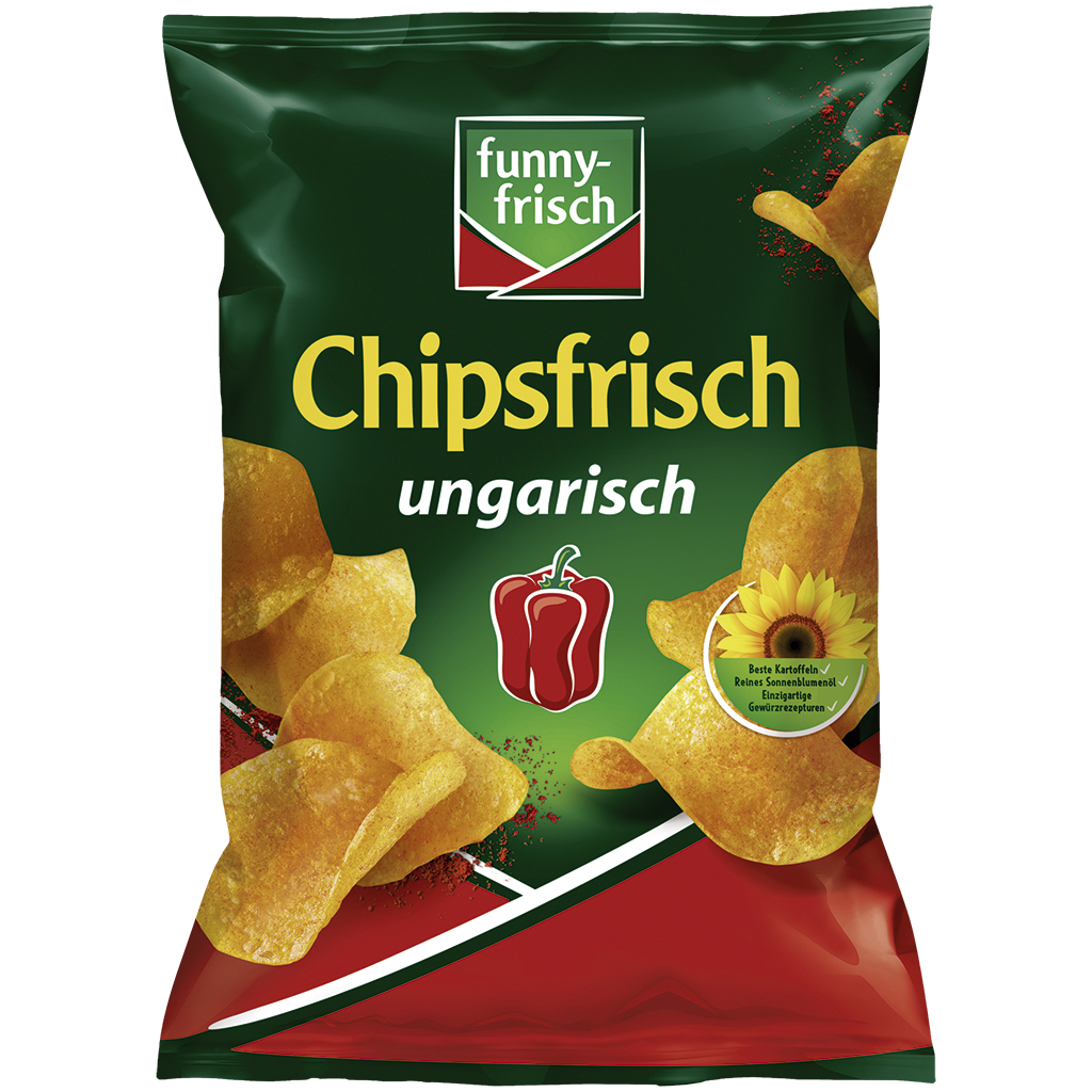 Kartoffelchips Chipsfrisch ungarisch mit Paprikageschmack
