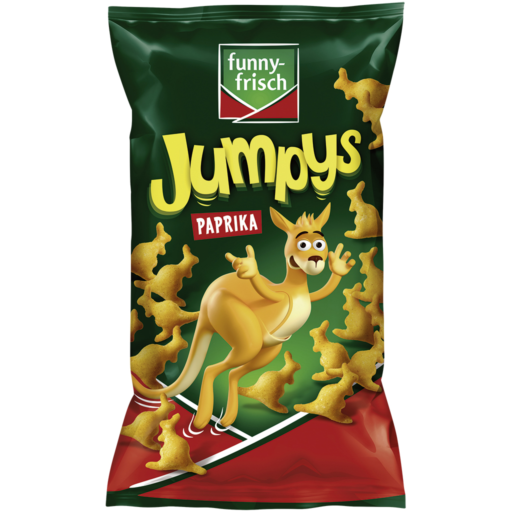 Jumpys-Kartoffelsnack mit Paprika-Geschmack