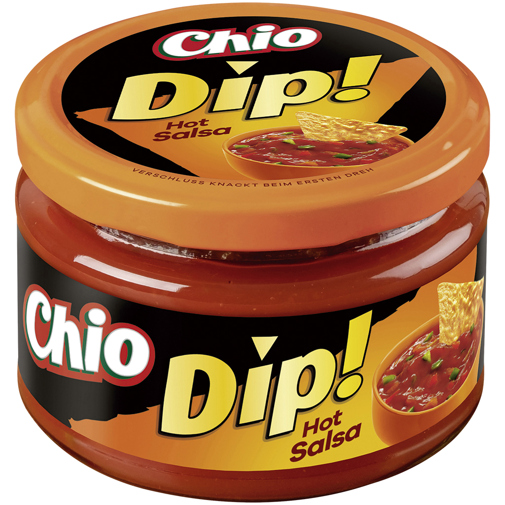 Chio Dip! Hot Salsa-Tomaten-Paprika-Sauce, scharf