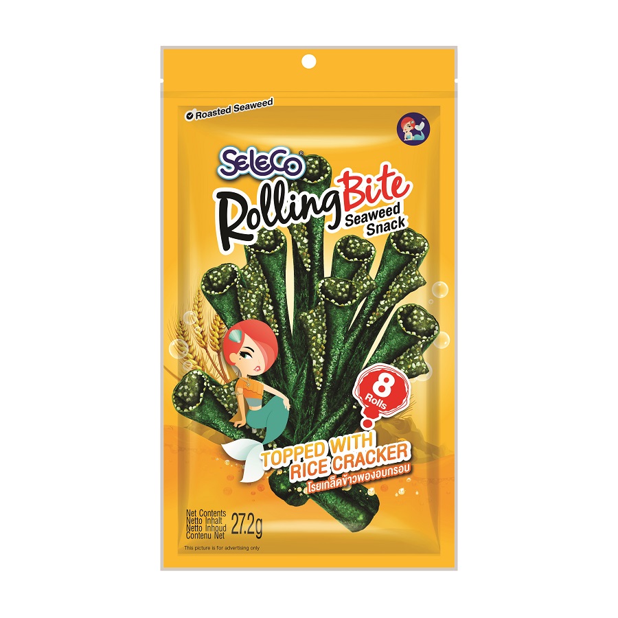 Knuspriger gerösteter Seetang "Rolling Bite" mit Reis